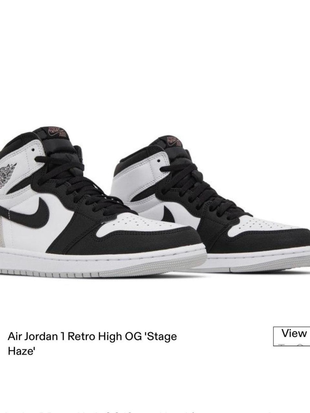 Jordan Kids Sneakers - Black and White Air Jordan 1 Retro High OG